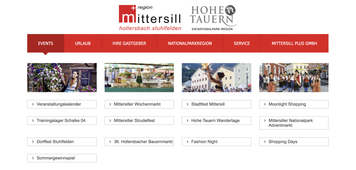 Veranstaltungen in Mittersill Eventkalender Mittersill Plus
